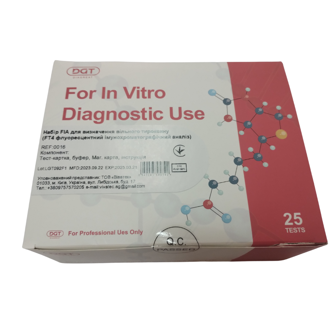 КЯ для набору FIA для визначення вільного тироксину (FT4 флуоресцентний імунохроматографічний аналіз)